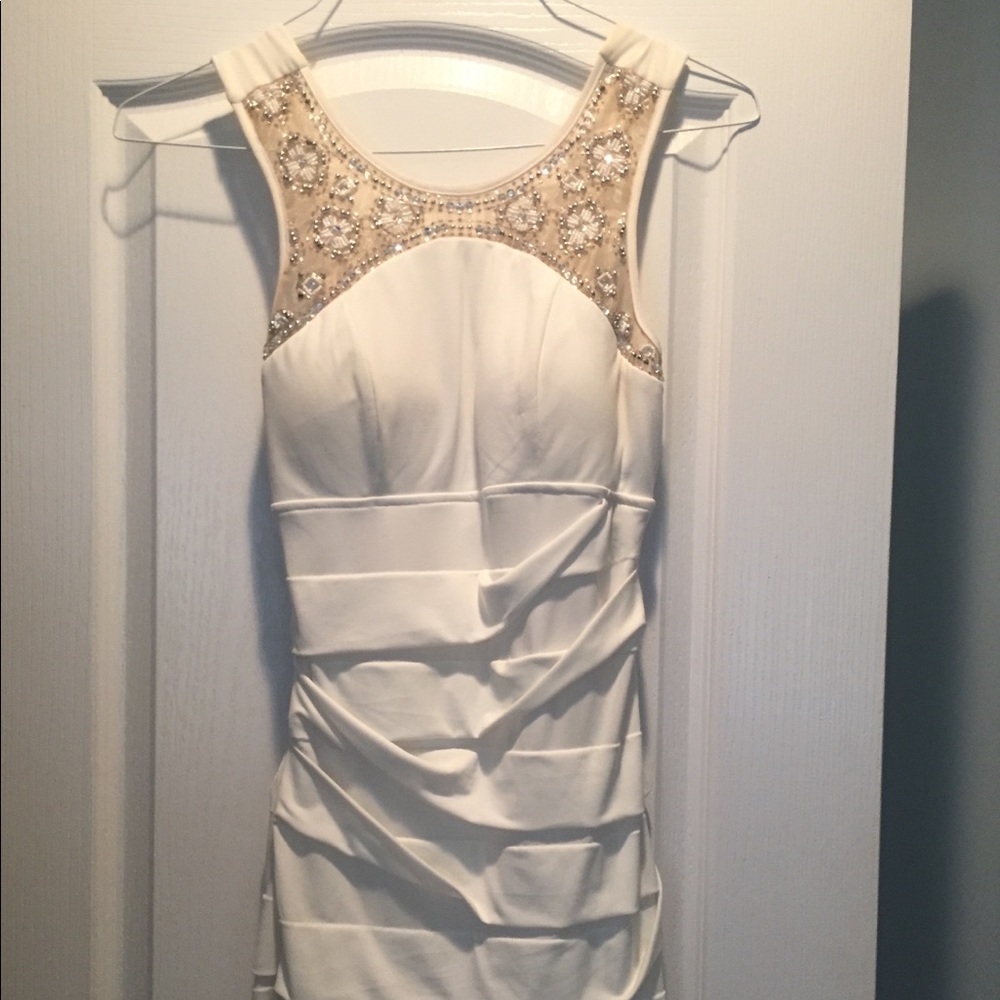 White formal dress